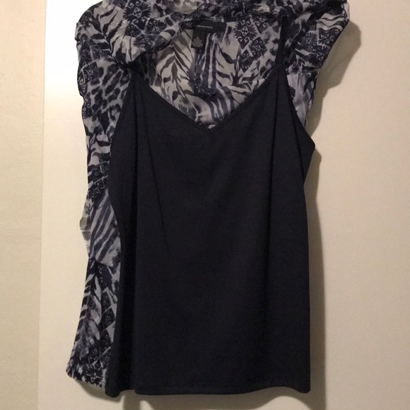 NWOT INC Sheer Top with Camisole - Picture 3 of 6